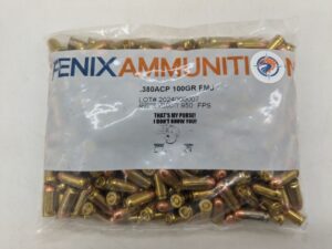 380 ACP 100gr FMJ 250 rounds (250 ct.)