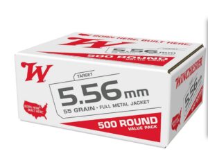 WINCHESTER USA 5.56 55 GRAIN FMJ VALUE PACK 500 Rounds