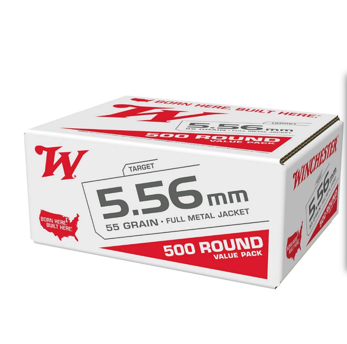 WINCHESTER USA 5.56 55 GRAIN FMJ VALUE PACK 500 Rounds