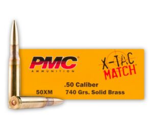 50 Cal BMG - 740 gr Solid Brass - PMC - 20 Rounds