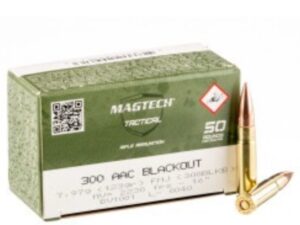 1000 Rounds of .300 AAC Blackout Ammo by Magtech First Defense - 123gr FMJ