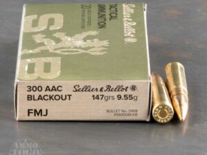 500rds – 300 AAC BLACKOUT Sellier & Bellot 147gr. FMJ Ammo