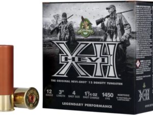 Hevi-XII, 12 Gauge, 4 Shot, 3 in, 1 1/4 oz, 1450 fps