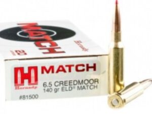 200 Rounds of 6.5 Creedmoor Ammo by Hornady - 140gr ELD Match