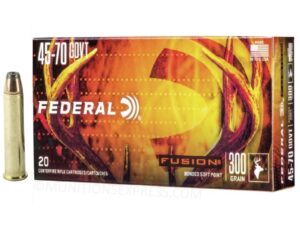 Federal Fusion .45-70 Government 300gr Bonded Jacketed Soft Point 20/Box