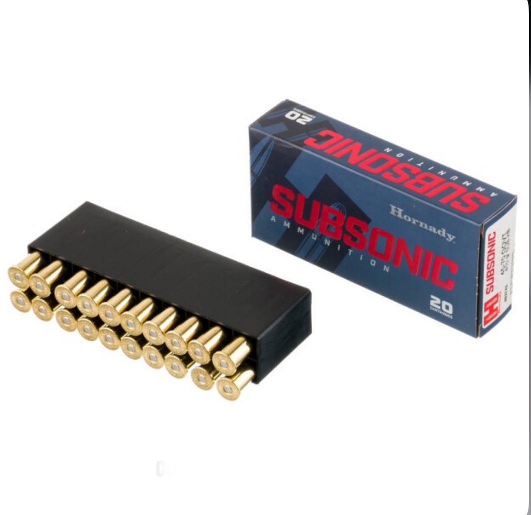 Hornady Subsonic 45-70 Govt Ammo - 20 Rounds of 410 Grain Sub-X Ammunition - Image 2