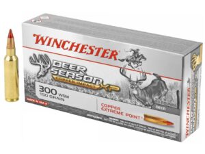 Winchester Deer Season XP Copper Impact .300 Winchester Short Magnum (WSM) 150gr Solid Copper Polymer Tipped Boat Tail Lead-Free 20/Box