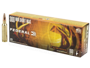 Federal Fusion .300 Winchester Short Magnum (.300 WSM) 180gr Bonded Soft Point 20/Box