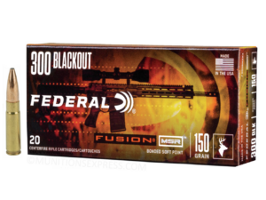 Federal Fusion MSR .300 AAC Blackout 150gr Bonded Spitzer Boat Tail 200 rounds