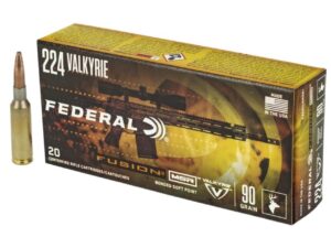 Federal Fusion MSR .224 Valkyrie 90gr Bonded Spitzer Boat Tail 200 rounds