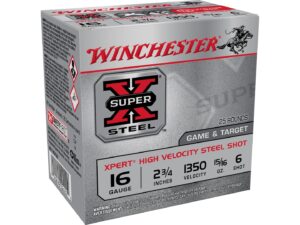 Winchester Super X Xpert Game and Target 16 Gauge Steel Ammo 250 Rounds