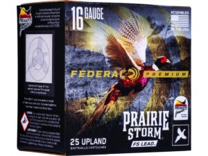 Federal Premium Prairie Storm 16 Gauge Copper Plated Lead Ammo 250 Rounds