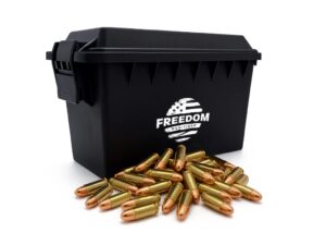 Bulk Freedom Munitions 9mm Luger Ammo- 115 Gr Round Nose (RN), 1000 rounds, Remanufactured