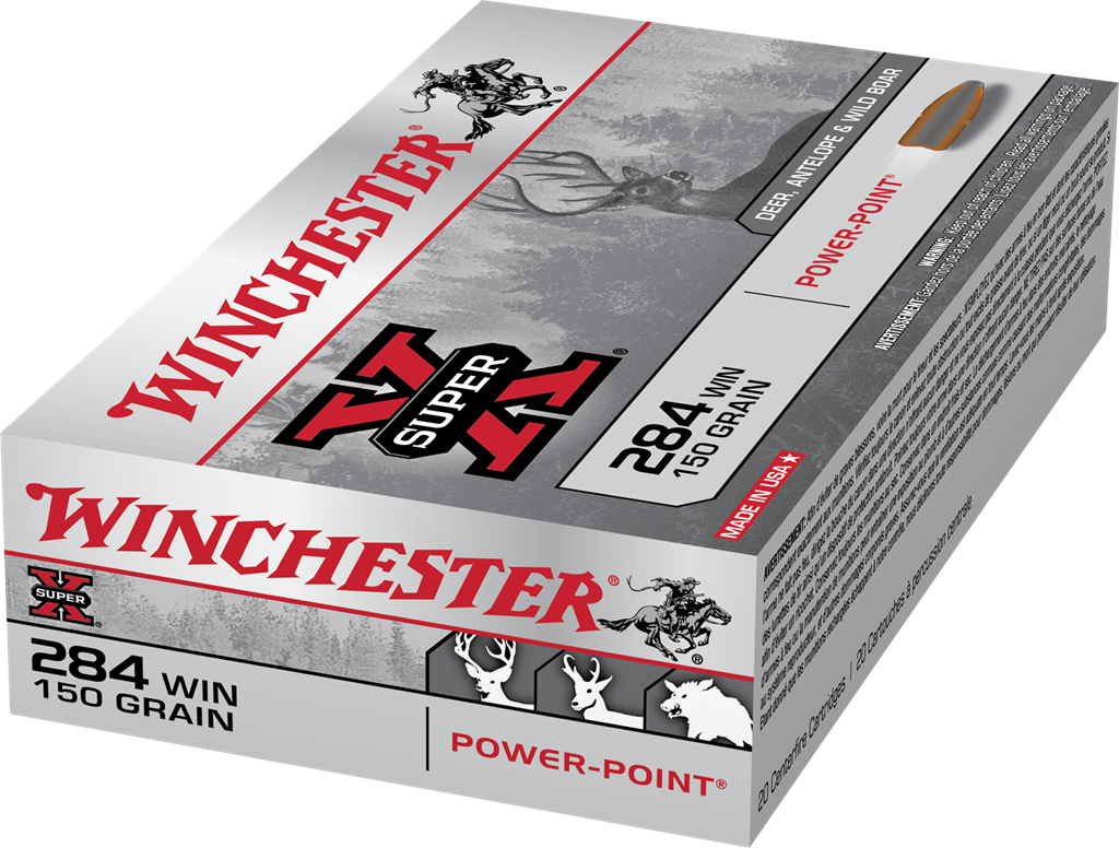 284 Winchester Super-X 150gr. Power Point Ammo
20 Rounds box - Image 2