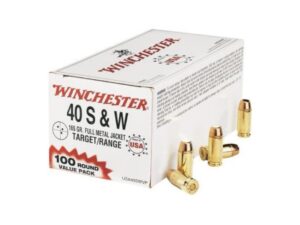 Winchester USA40SWVP USA 40 S&W 165 Grain FMJ Ammo
