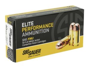 Sig Sauer E40SB2-50 Elite Performance 40 S&W 180 Grain FMJ Ammo 200 Rounds