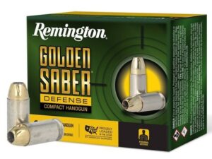 Golden Saber Defense Compact, 45 Auto, 230 Grain, Brass Jacketed Hollow Point, 725 fps 20 rounds