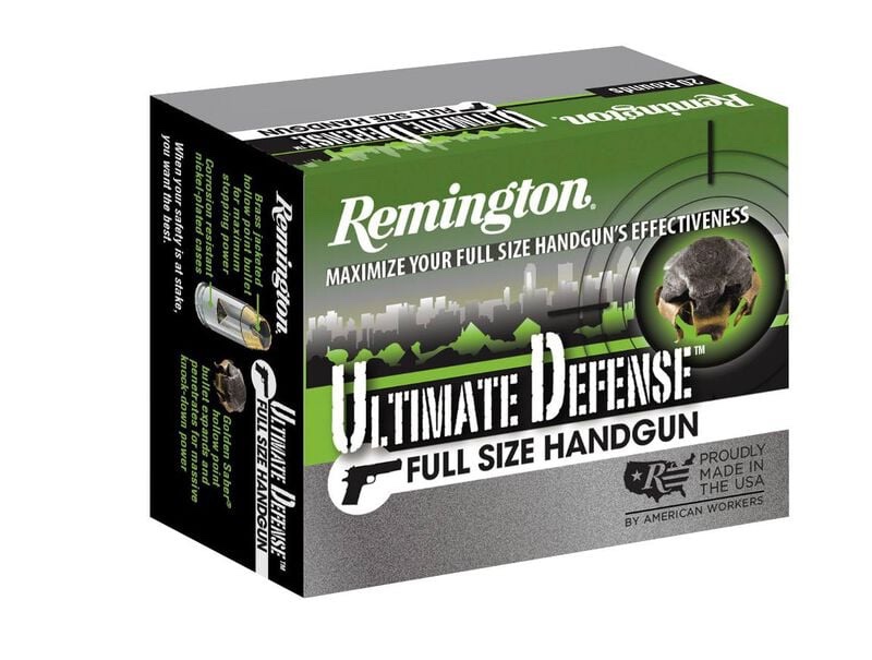 Ultimate Defense Handgun, 45 Auto, 230 Grain, Brass Jacketed Hollow Point, 875 fps 20 rounds
