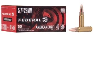 AMERICAN EAGLE 5.7X28 AMMO 40 GRAIN FMJ 50RDS - AE5728A