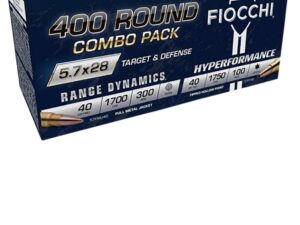 FIOCCHI 5.7X28MM COMBO PACK, 400RDS - 57COMPT