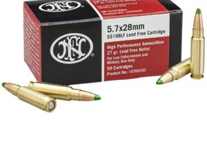 FN HIGH PERFORMANCE 5.7X28MM 27GR JACKETED HOLLOW POINT AMMO, 50RD - 10700020