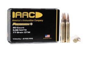 AAC 5.56 NATO AMMO 77 GRAIN OTM 20RDS
