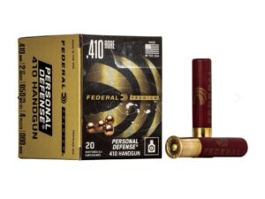 Personal Defense 410 Handgun, 410 Bore, 000 Buck Shot, 2-1/2 in, 850 fps 20 rounds
