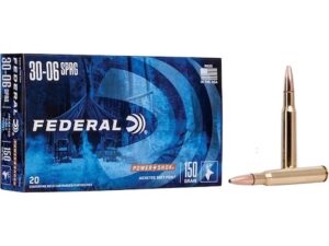 Federal Power-Shok 30-06 Springfield Ammo 150 Grain Jacketed Soft Point 250 rounds