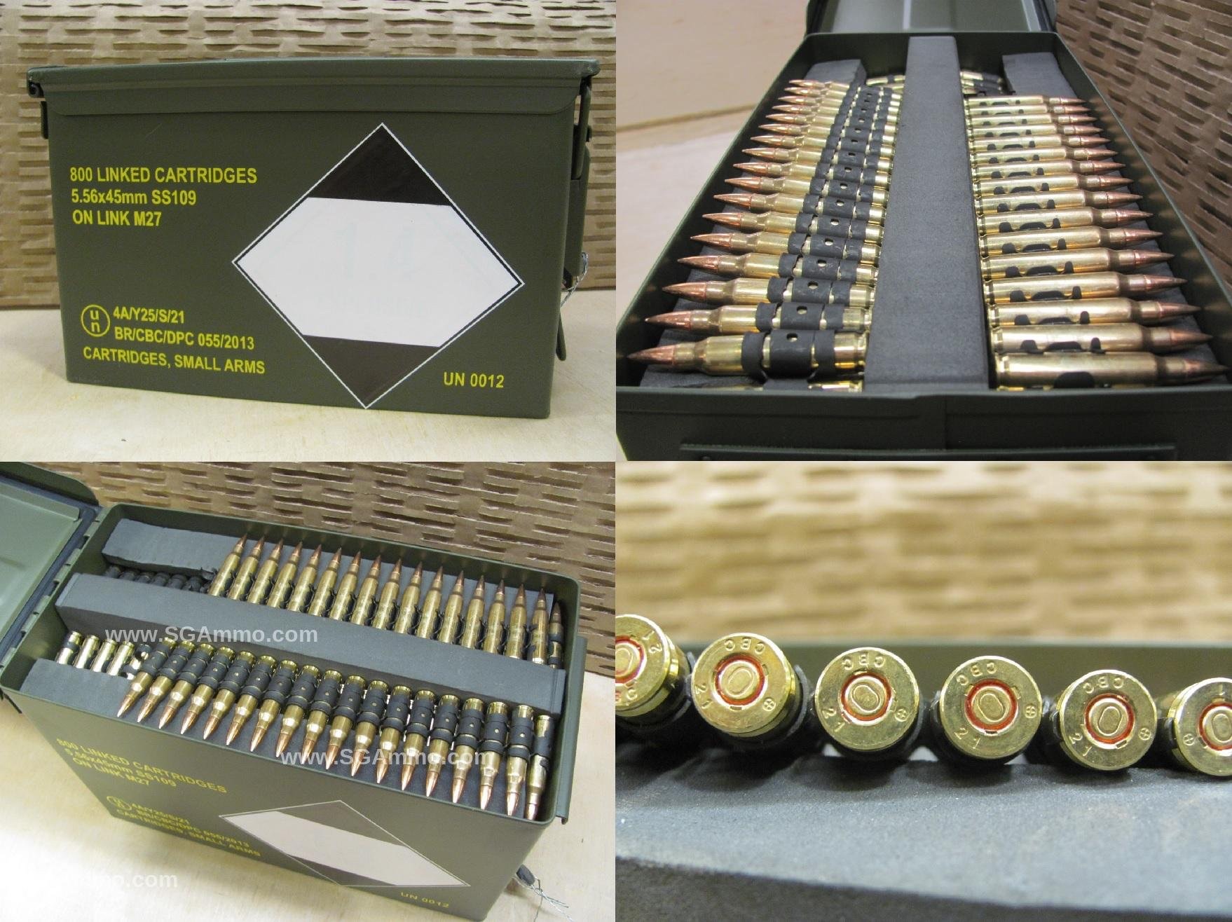 Winchester M855 SS109 5.56x45mm NATO Ammo 62 Grain Penetrator Full Metal Jacket 1000 Rounds - Image 3