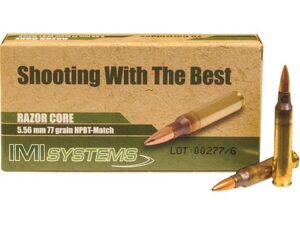 IMI Razor Core 5.56x45mm NATO Ammo 77 Grain Sierra MatchKing Hollow Point 800 rounds