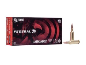 Federal American Eagle 224 Valkyrie Ammo 75 Grain Full Metal Jacket 200 rounds