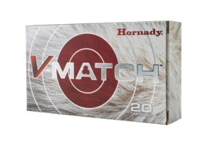 Hornady V-Match 224 Valkyrie Ammo 62 Grain ELD-VT Polymer Tip Box of 20