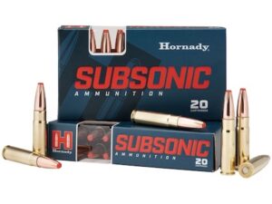 300 AAC Blackout Ammo by Hornady Subsonic - 190gr Polymer Tipped 200 Rounds