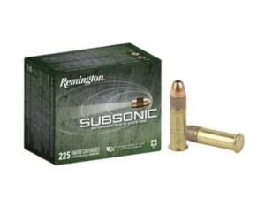 Subsonic Rimfire, 22 LR, 40 Grain, Copper Plated Hollow Point, 225 Rounds