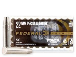 22 WMR - 45 Grain JHP - Federal Punch - 500 Rounds