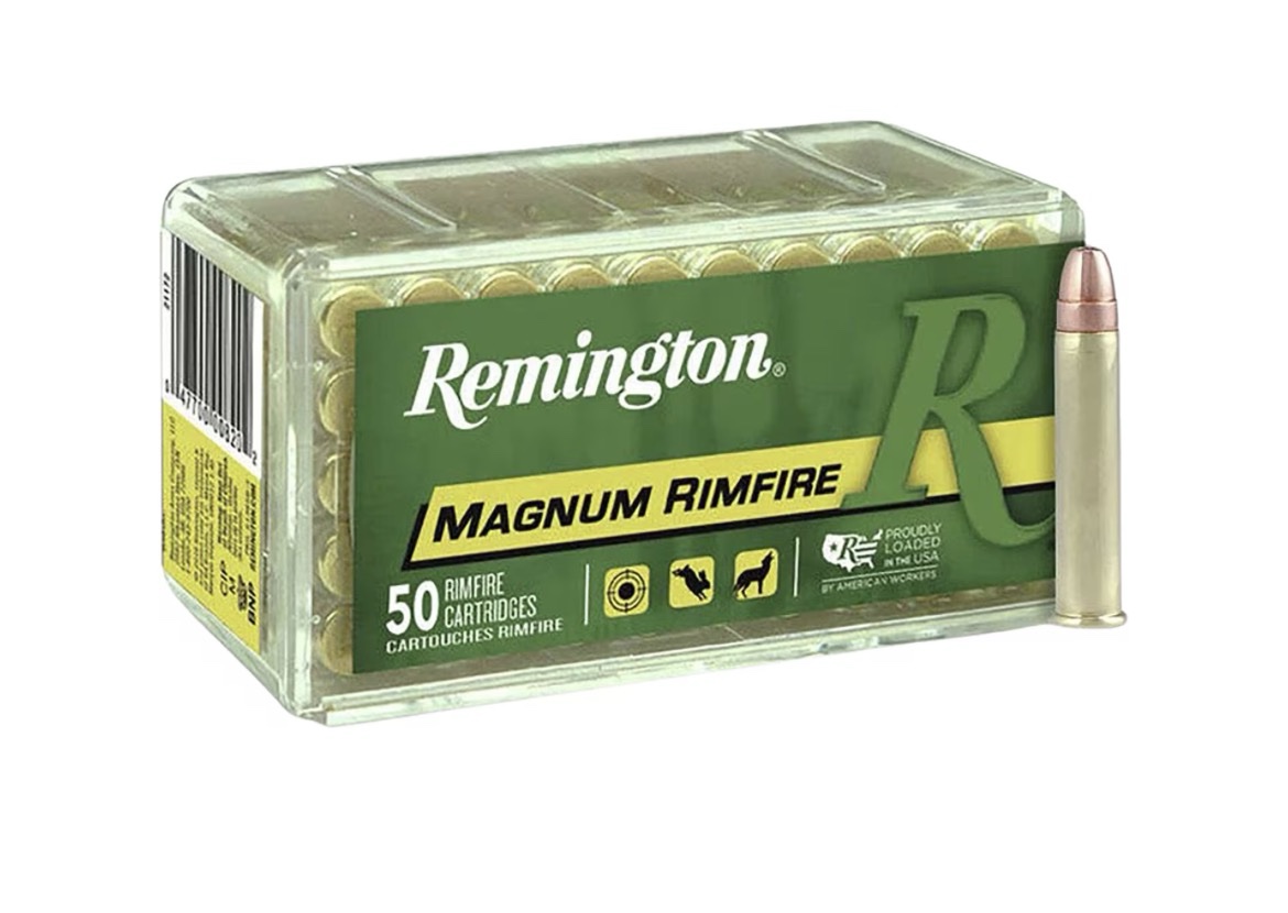 Remington 22 Winchester Magnum Rimfire (WMR) Ammo 40 Grain Jacketed Hollow Point 500 Rounds
