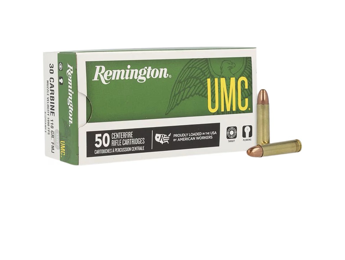 Remington UMC 30 Carbine Ammo 110 Grain Full Metal Jacket 500 rounds