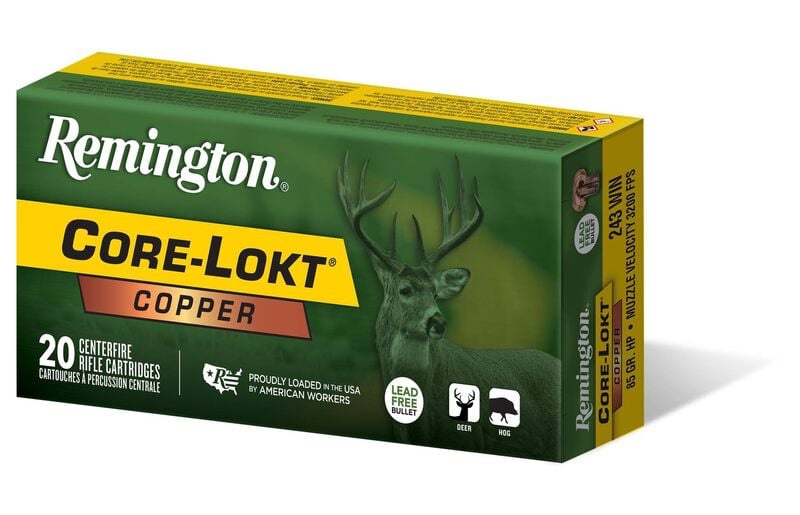 Core-Lokt Copper, 243 Win, 85 Grain, Copper HP, 3200 fps - Image 2